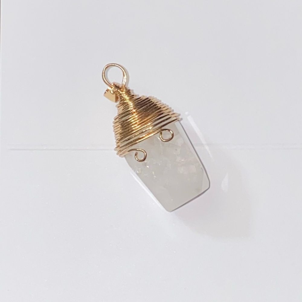 Crystal Quartz, Aventurine & Jasper S925 Pendants